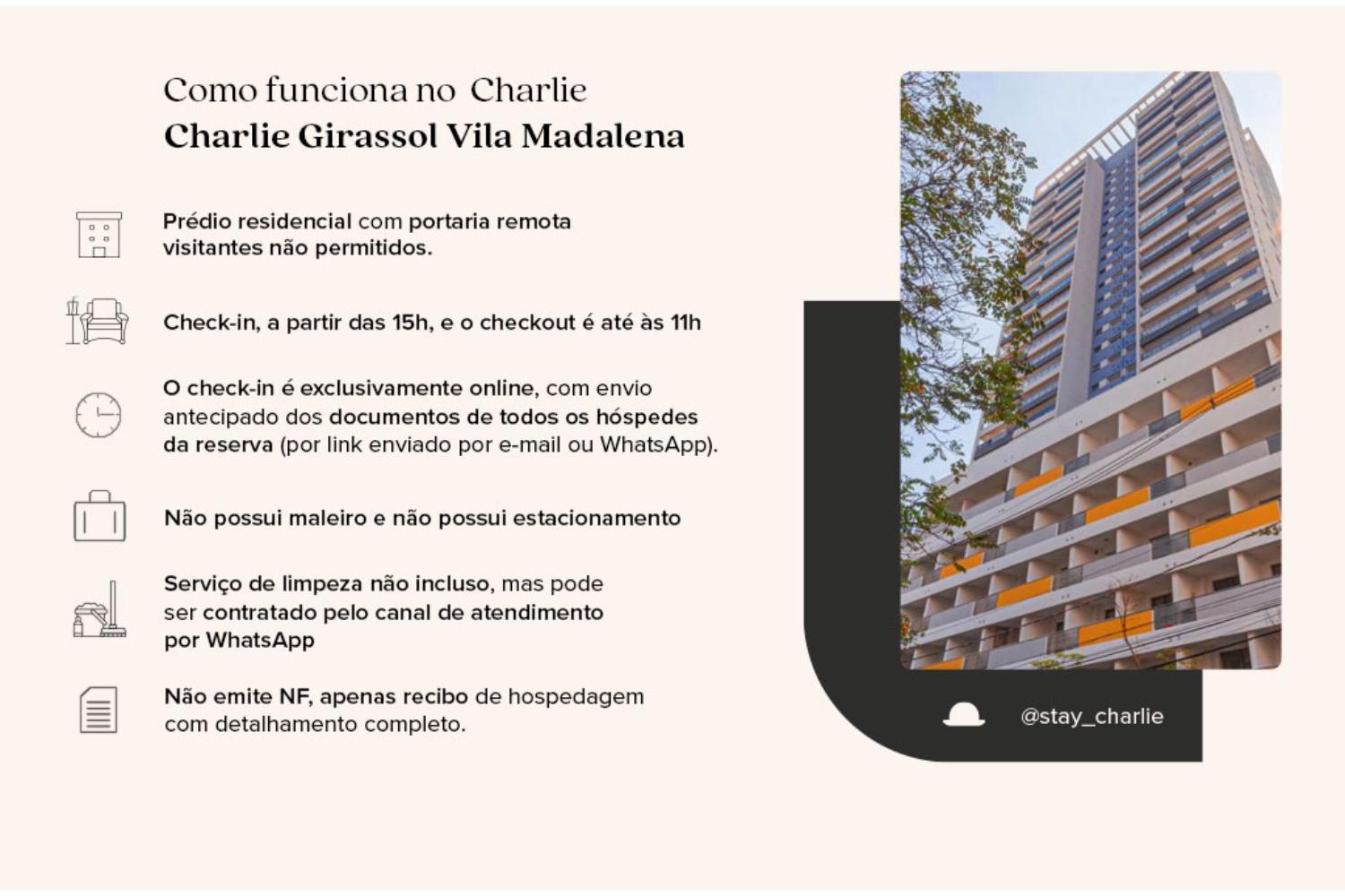 Apartament Charlie Girassol Vila Madalena São Paulo Zewnętrze zdjęcie